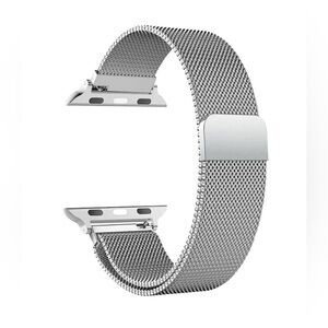 Apple Milanese Loop Stainless Steel Magnetic Silver Mesh Watch Wristband 42mm